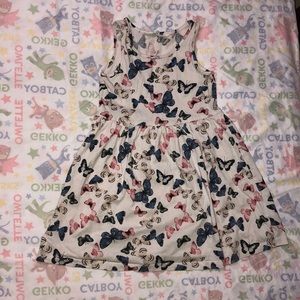 H&M Girls Butterfly Spring Dress - Size 4/6Y